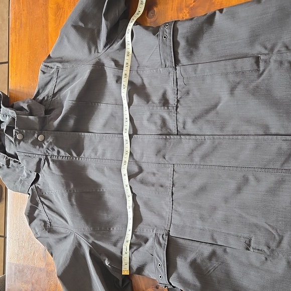 NWOT Kirkland Charcoal Hooded Trench Coat Jacket Raincoat Size XL - Picture 11 of 12